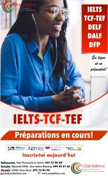 COURS DE PRÉPARATION AU IELTS - TCF - TEF - DELF - DALF.